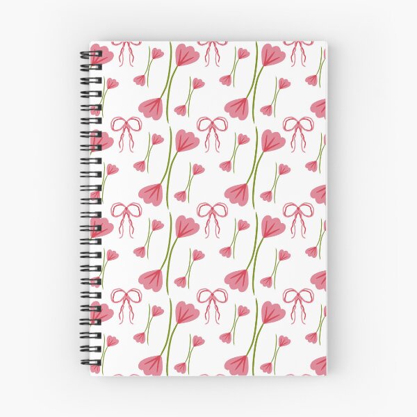 Item preview, Pink Tulip and Ribbon Seamless Pattern | Minimal Cute Floral Design designed and sold by littlepiig.