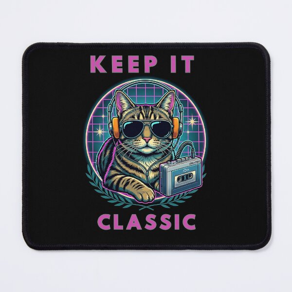 Item preview, Keep It Classic Tabby Cat - Vintage Cassette Headphones - Walkman designed and sold by KreativKulture.