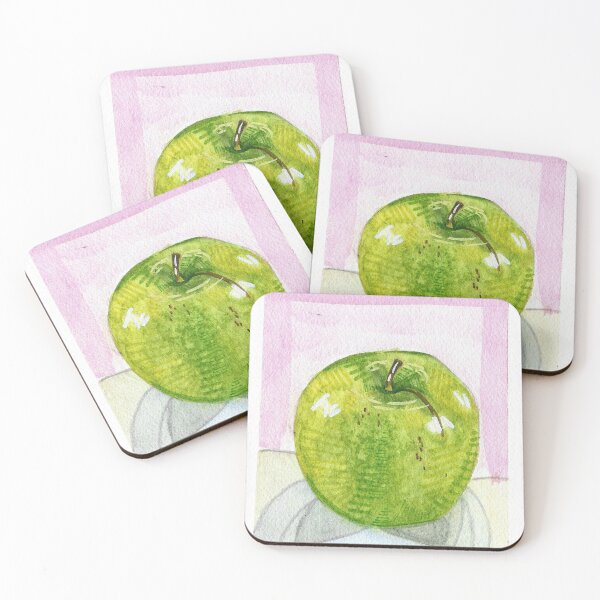 Item preview, Fresh Green Apple Watercolor designed and sold by RofianYasiz.