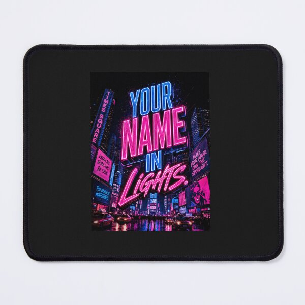 Item preview, Times Square Your Name in Lights – Vibrant Neon Signage – NYC Broadway Dream Art designed and sold by bobscraze.