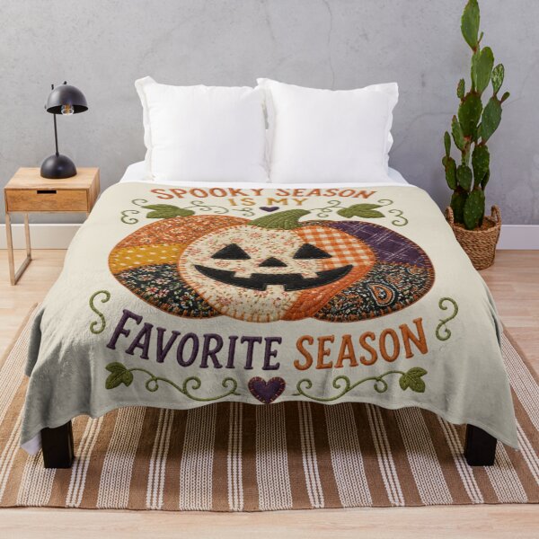 Item preview, Spooky Season Is My Favorite Season Halloween Pumpkin Design designed and sold by Panom Suavichien.