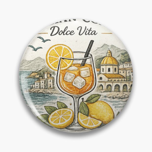 Item preview, Italian Coast Dolce Vita Cocktail Design designed and sold by WearTheVibe Store.