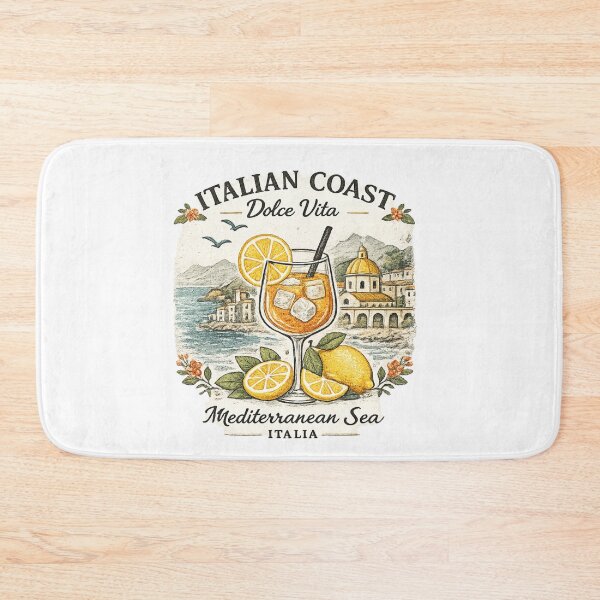 Item preview, Italian Coast Dolce Vita Cocktail Design designed and sold by WearTheVibe Store.