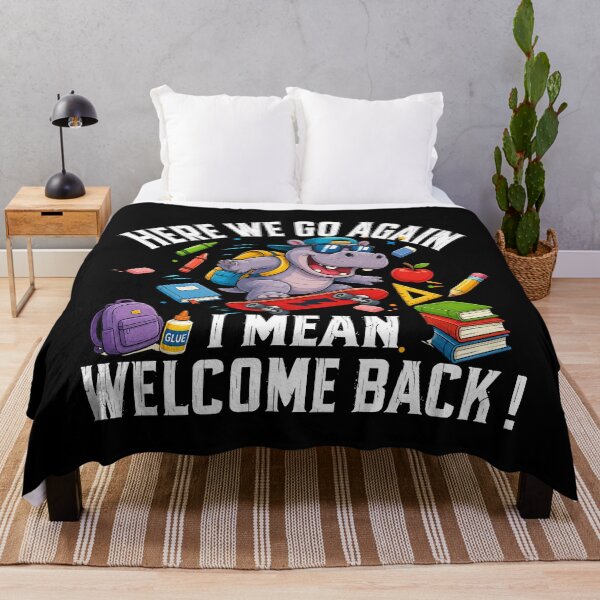 Item preview, Cute Hippo School Humor Here We Go Again Back To School Gift designed and sold by QuiteOrbit.