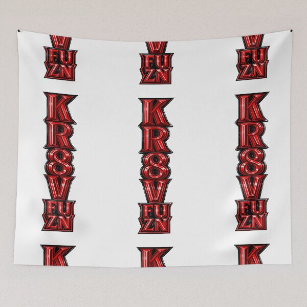 Item preview, KR8V FUZN Red & Black 3D Streetwear Typography designed and sold by Kr8vFuzn.