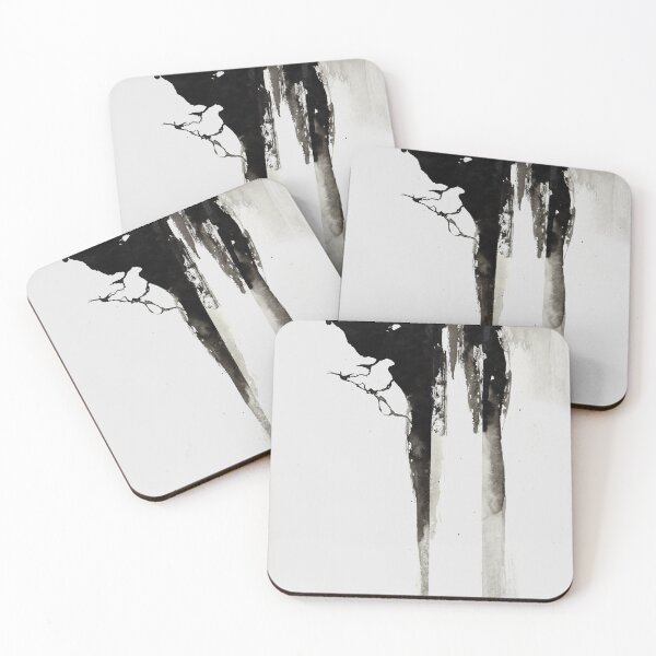 Item preview, SOLIS. Black and White Leo Zodiac Abstract Ink Art designed and sold by CaroEscalante.