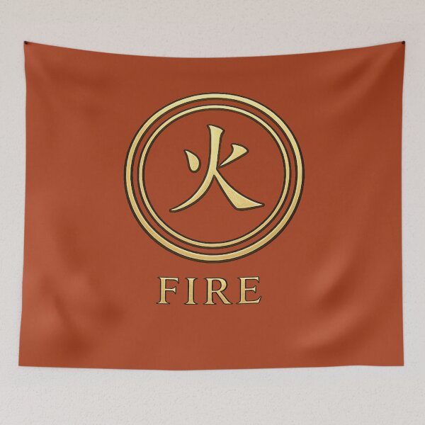 Item preview, Fire Kanji Emblem – Japanese Five Elements Symbol designed and sold by BB Design Garage.