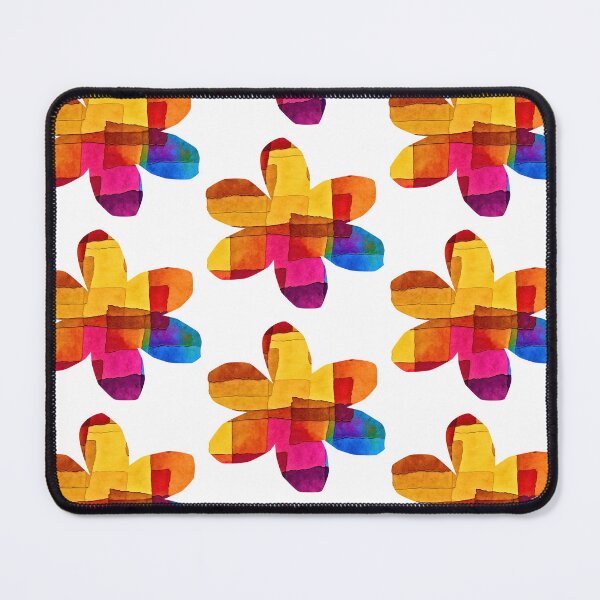 Item preview, colorful floral design, rainbow watercolor style designed and sold by OmStudioz .