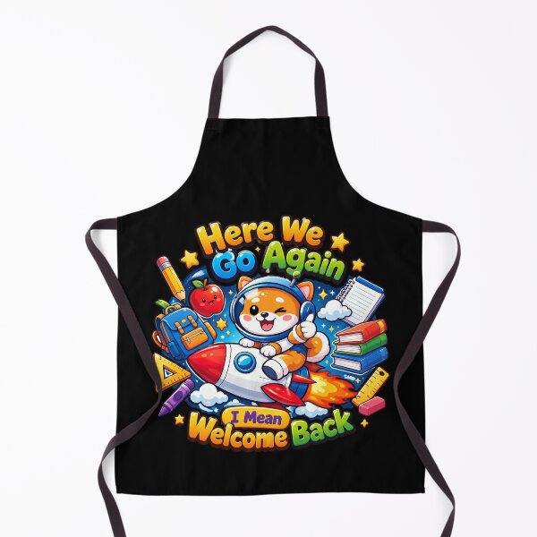 Item preview, Dog space Funny Here We Go Again Back To School Gift designed and sold by QuiteOrbit.