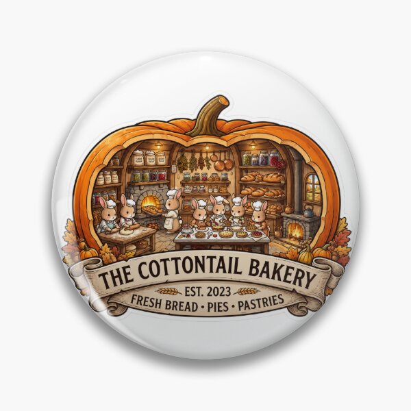 Item preview, Cottontail Bakery | Cozy Bunny Bakery | Pumpkin Cottage Bakery | Rabbit Bakers | Autumn Baking | Cottagecore Kitchen | Whimsical Woodland Bakery designed and sold by MrDev.