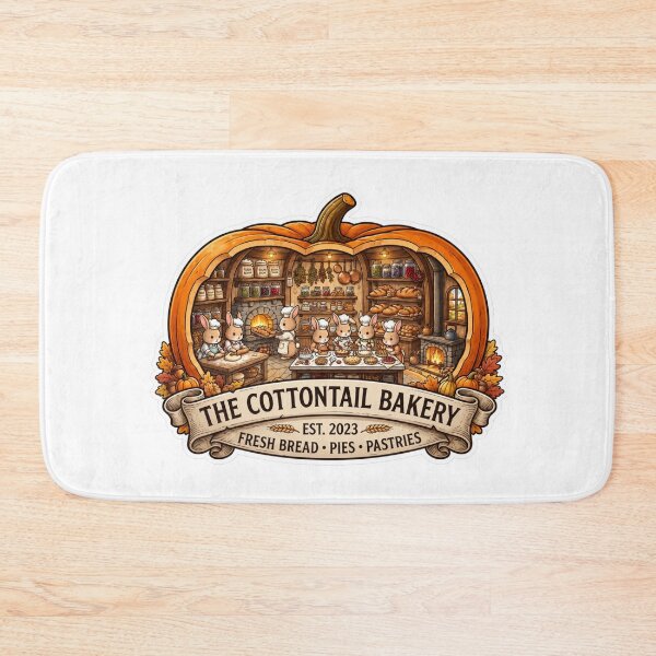 Item preview, Cottontail Bakery | Cozy Bunny Bakery | Pumpkin Cottage Bakery | Rabbit Bakers | Autumn Baking | Cottagecore Kitchen | Whimsical Woodland Bakery designed and sold by MrDev.