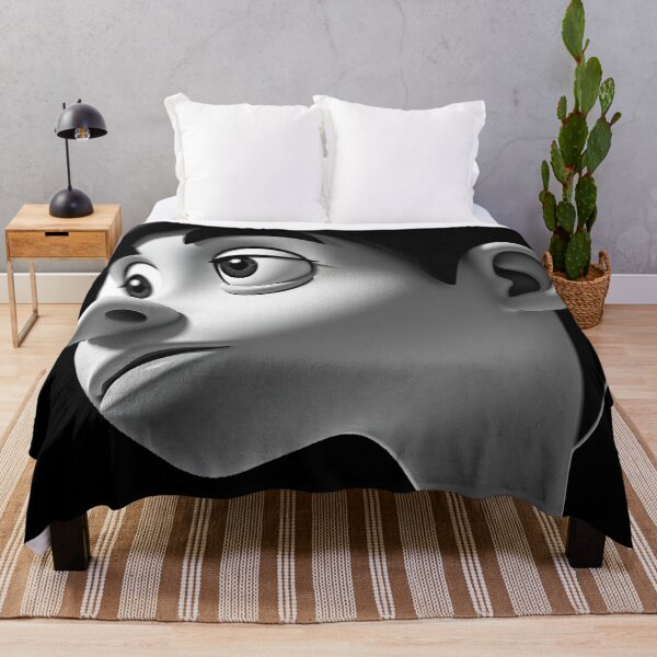 Item preview, Monochrome 3D Cartoon Character Portrait designed and sold by ARTWORKPIXELS.