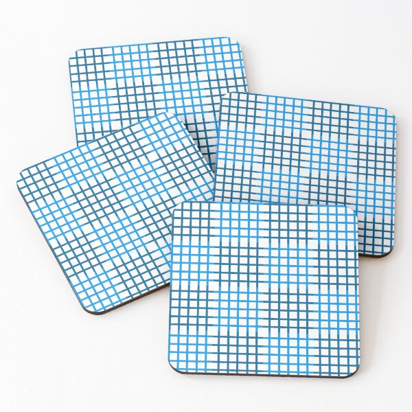 Item preview, Navy Blue Stripes Grid designed and sold by CadyCatCreative.