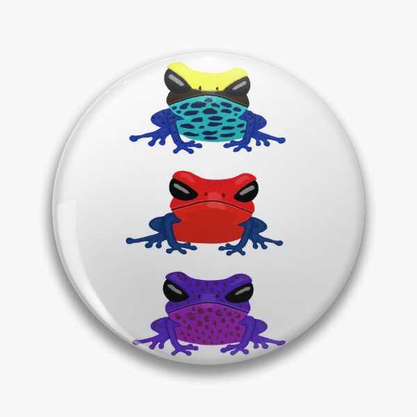 Item preview, Three Poison Dart Frogs designed and sold by TamaAnimalArt.