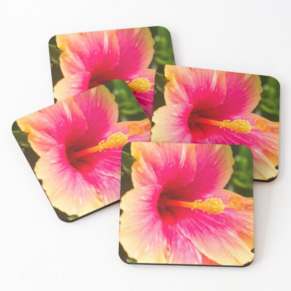 Item preview, Yellow Pink Hibiscus designed and sold by ROSE ANN BANILAR.
