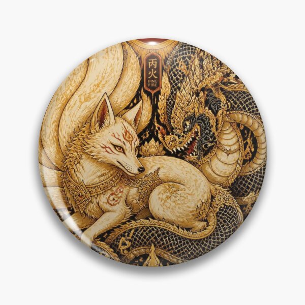 Item preview, Thai Lacquer Gilded Fox & Dragon designed and sold by Terraprompt.