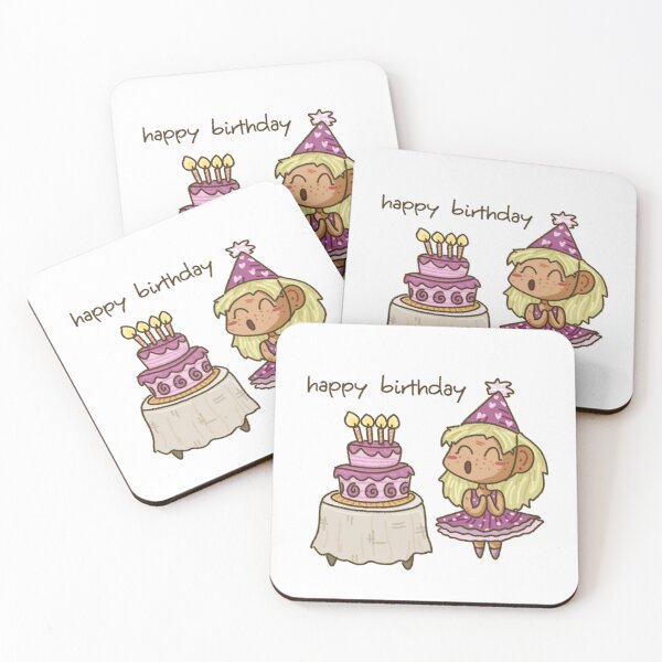 Item preview, Happy Birthday (Blonde Girl) designed and sold by Pyxel_Kitten.