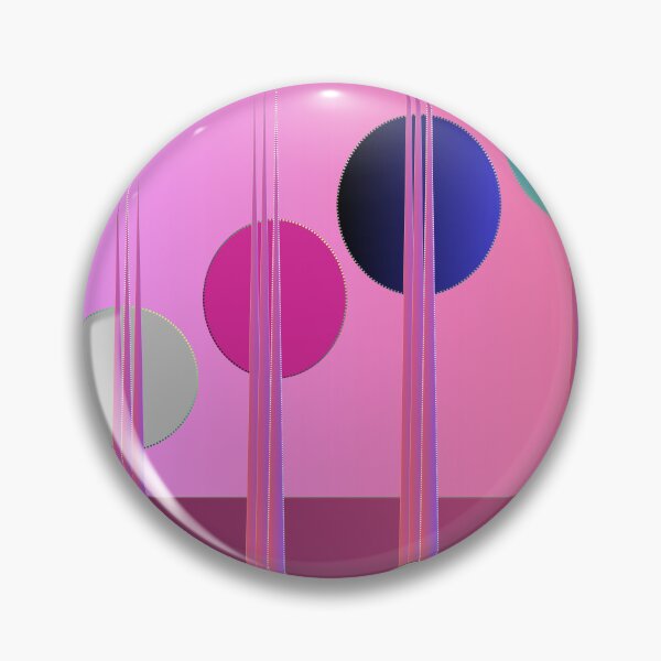 Item preview, Cosmic Chimes – Colorful Pink Geometric Abstract designed and sold by Dee Tirang.