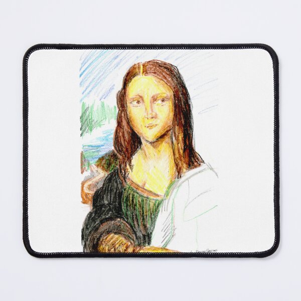 Item preview, Mona Lisa in Crayon designed and sold by HalfBrilliant.