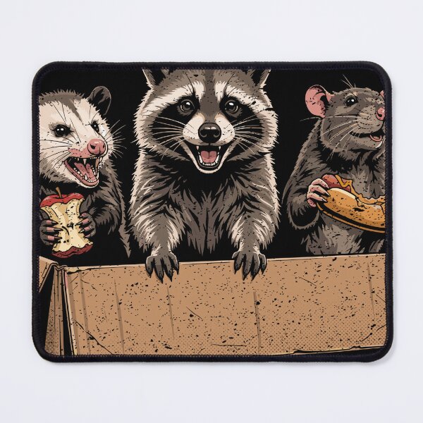 Item preview, Support Your Local Street Cat Funny Trash Panda Raccoon Opossum Rat Meme designed and sold by Coldink.