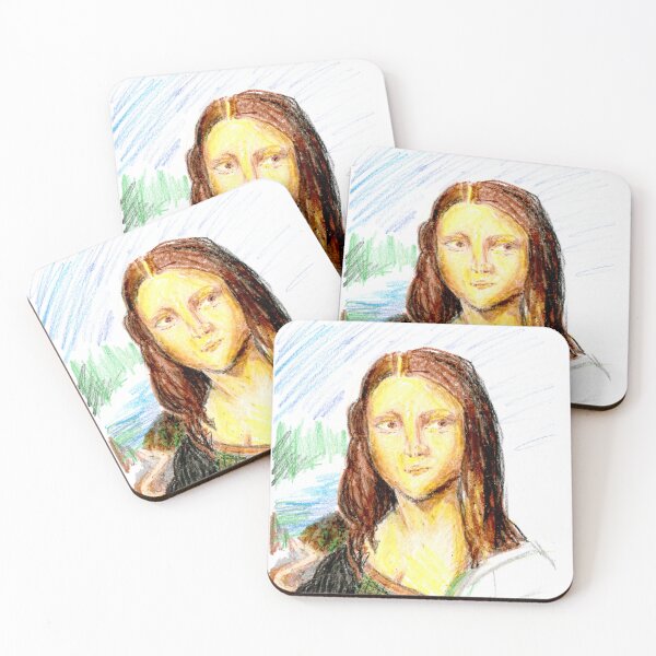 Item preview, Mona Lisa in Crayon designed and sold by HalfBrilliant.