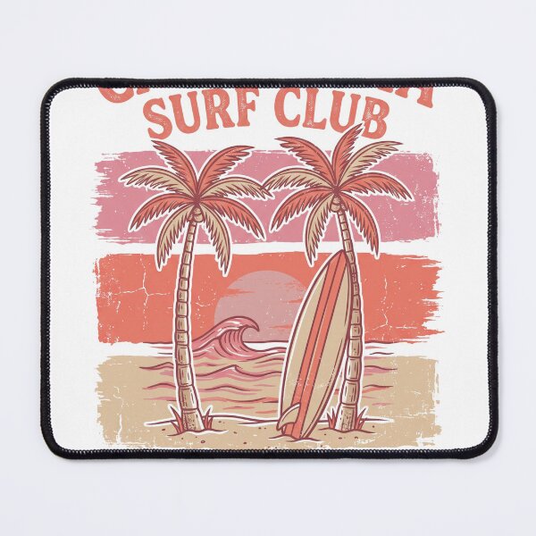 Item preview, Vintage California Surf Club Huntington Beach Sunset Surfboard Graphic designed and sold by misbahsiro.