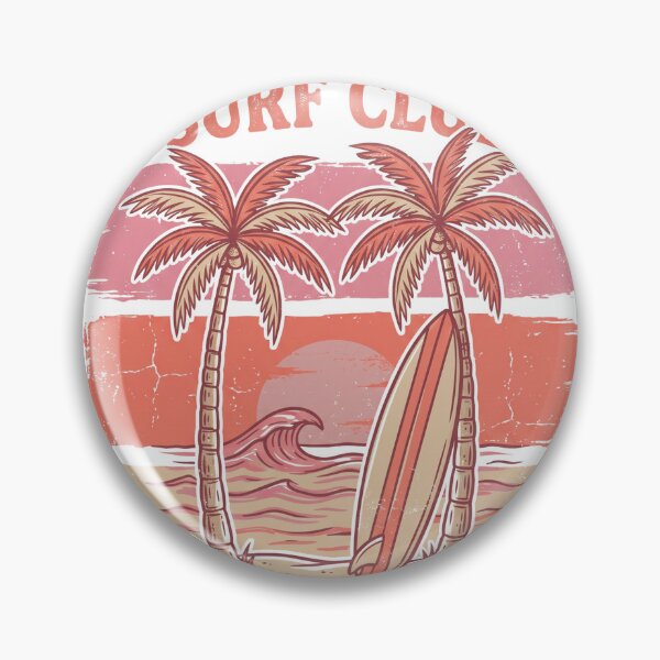 Item preview, Vintage California Surf Club Huntington Beach Sunset Surfboard Graphic designed and sold by misbahsiro.
