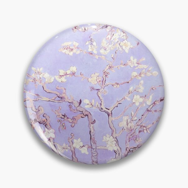 Item preview, Vincent Van Gogh almond blossoms lavender designed and sold by PureVintageLove.