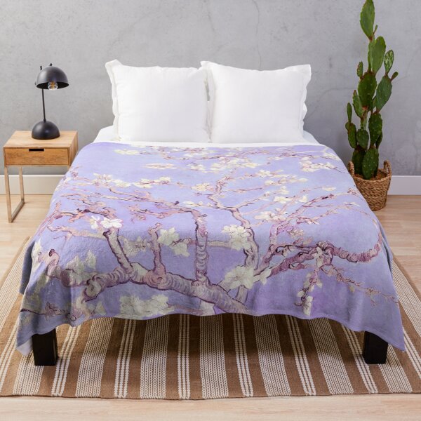 Item preview, Vincent Van Gogh almond blossoms lavender designed and sold by PureVintageLove.