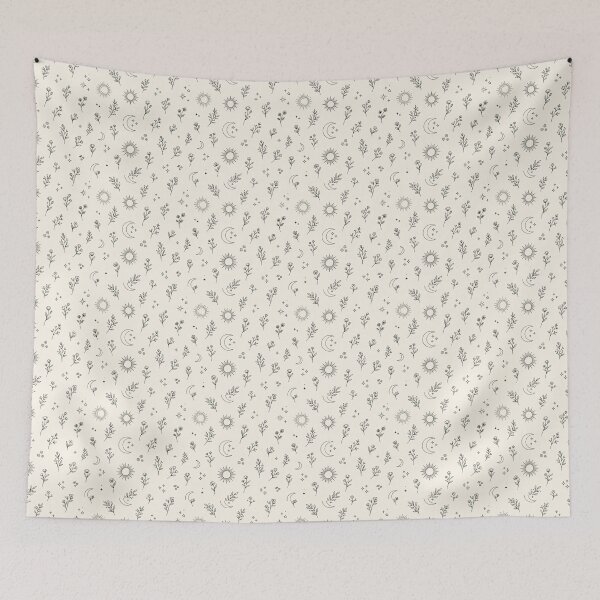 Item preview, Scattered Minimalist Celestial Botanical Line Art designed and sold by Thai Vibe Studio.