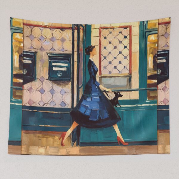 Item preview, French Storefront Wall Art – "Passing the Shop Window" designed and sold by CARRAANN.