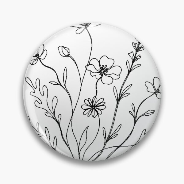 Item preview, Wildflower Botanical Line Art designed and sold by Bubble Collective.