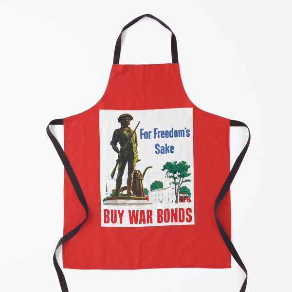 Item preview, Freshly Restored WWII Propaganda "For Freedom's Sake Buy War Bonds" Print designed and sold by Vintage Poster Supply.