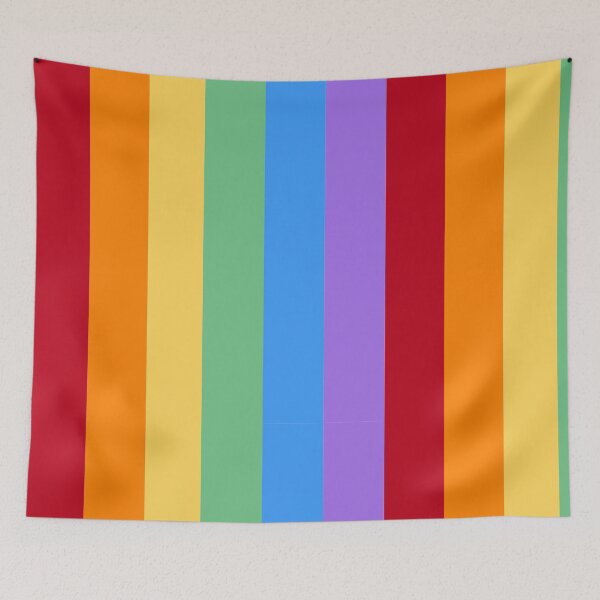 Item preview, Rainbow Pride Vertical Stripes designed and sold by RebelCatStudios(RCS).