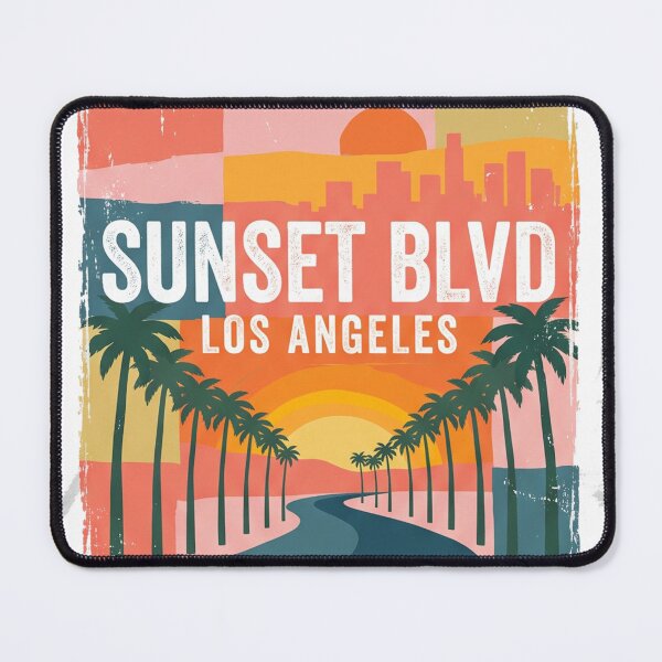 Item preview, Vintage Sunset Blvd Los Angeles Boulevard Palm Tree Avenue designed and sold by misbahsiro.
