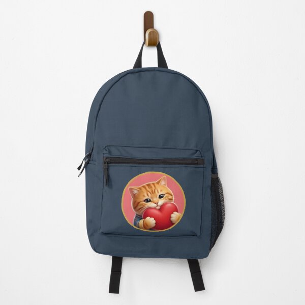 Item preview, Cute Orange Tabby Cat Holding a Red Heart Sticker designed and sold by BestBayCA.