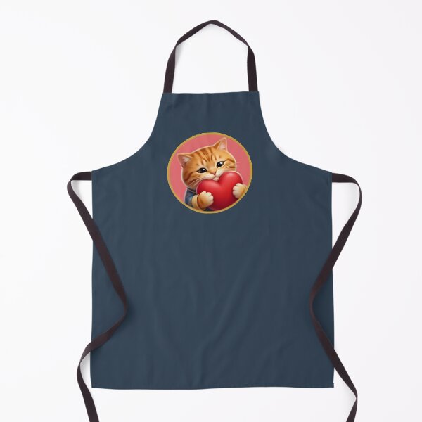 Item preview, Cute Orange Tabby Cat Holding a Red Heart Sticker designed and sold by BestBayCA.