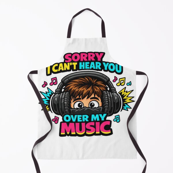 Item preview, Can't Hear You Over My Music designed and sold by WearTheVibe Store.