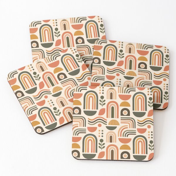 Item preview, Retro Boho Rainbow Geometric Seamless Pattern designed and sold by Kooyana04.