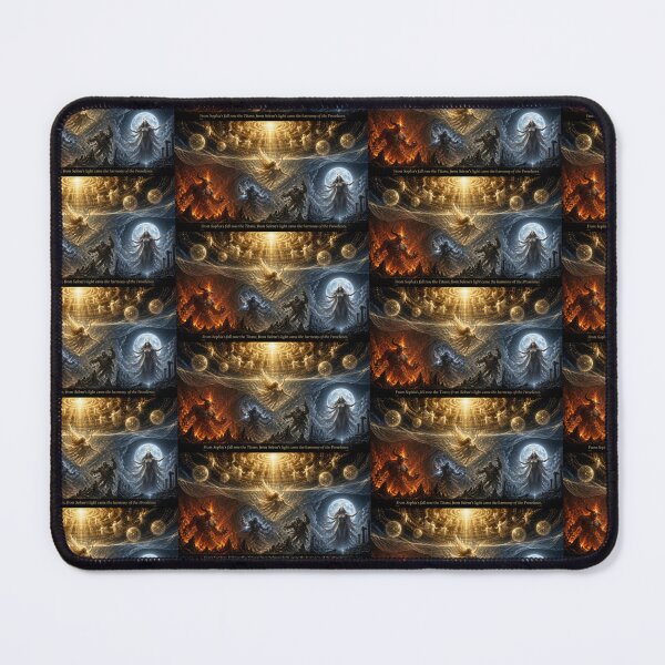 Item preview, Heaven Hell Cosmic Fantasy Art Triptych designed and sold by AnamikaArtVibe.
