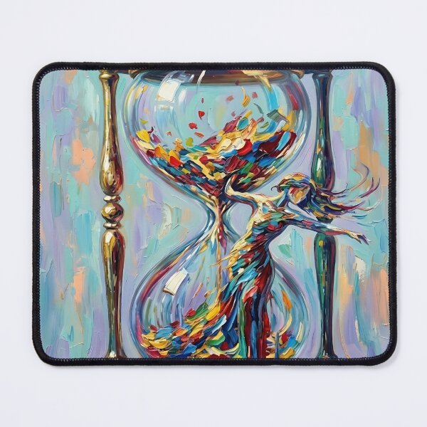 Item preview, The Sands of Creativity – Abstract Hourglass of Time and Imagination designed and sold by Atelier Nova.
