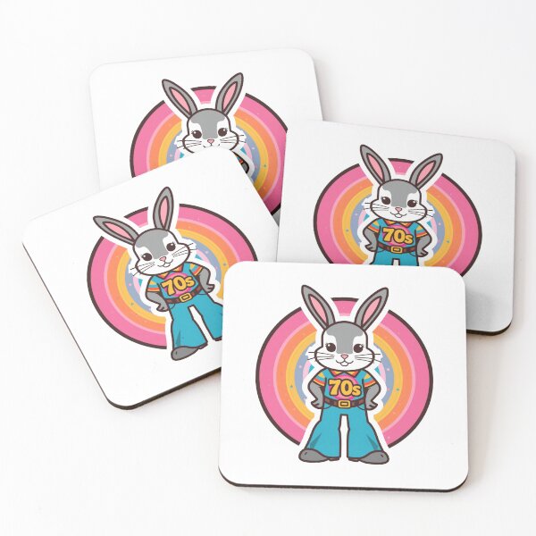 Item preview, 70s Bunny Cute and Retro  designed and sold by PamLeeDesign.