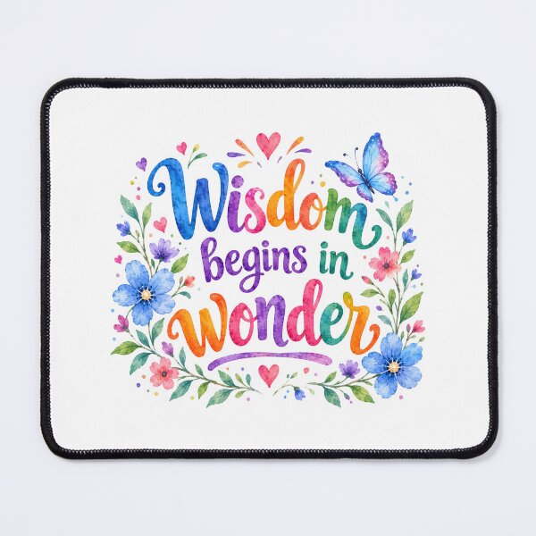 Item preview, Wisdom begins in wonder designed and sold by nimmitrends.
