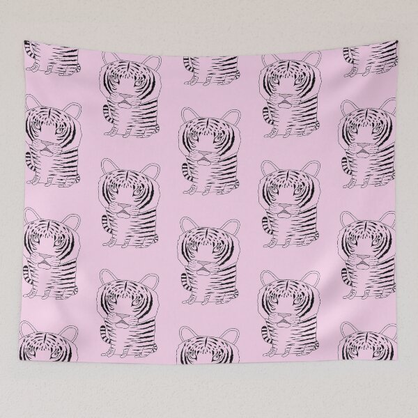Item preview, Grumpy Tiger Line Drawing designed and sold by TamaAnimalArt.