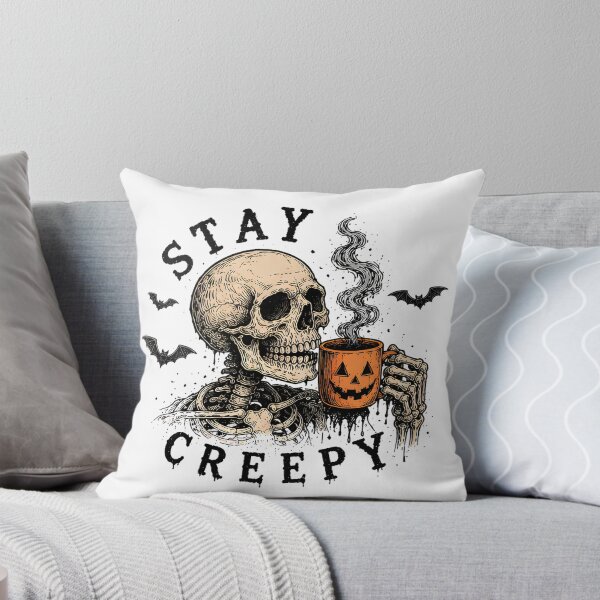 Item preview, coffee skeleton creepy Ghost vintage Halloween Spooky gift  designed and sold by Amzkao.