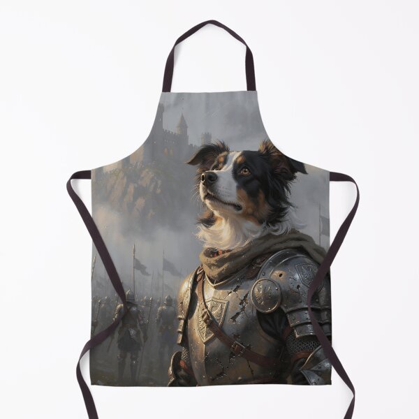 Item preview, Medieval Knight Dog Fantasy Castle Portrait, Noble Border Collie Warrior, Epic Canine Armor, Dark Fantasy Kingdom Art designed and sold by cr6zym1nd.