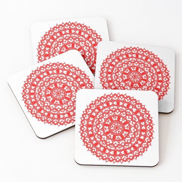 Item preview, Croatian lace - Red designed and sold by theinjuryfactory.