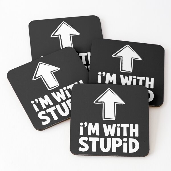 Item preview, I'm With Stupid Funny Arrow Gift designed and sold by Say It With Ink.
