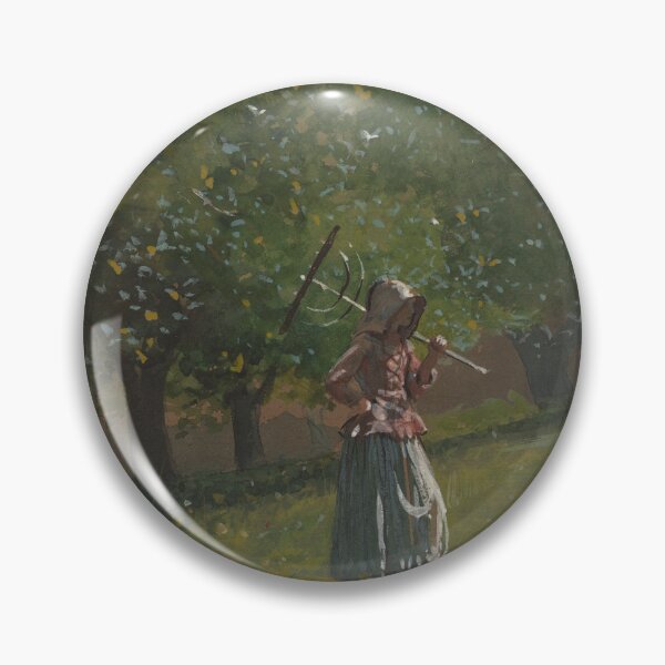 Item preview, Girl with Hay Rake (1878) by Winslow Homer designed and sold by RubberBandBall.