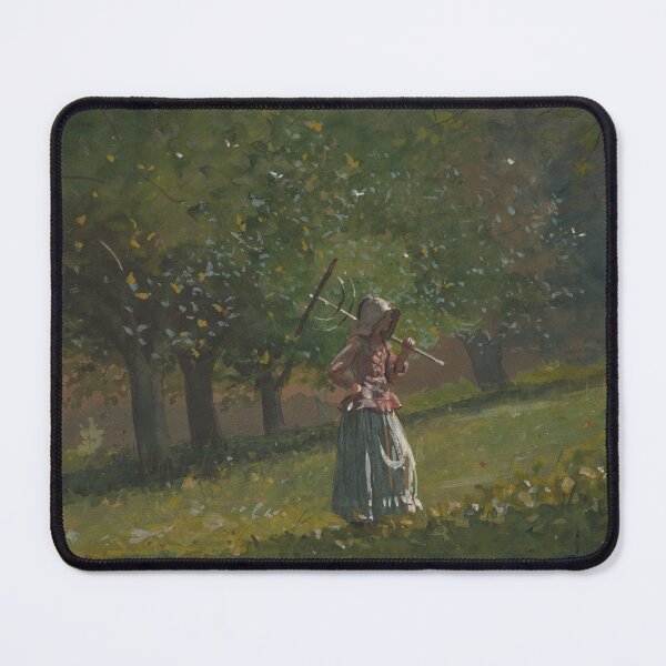 Item preview, Girl with Hay Rake (1878) by Winslow Homer designed and sold by RubberBandBall.